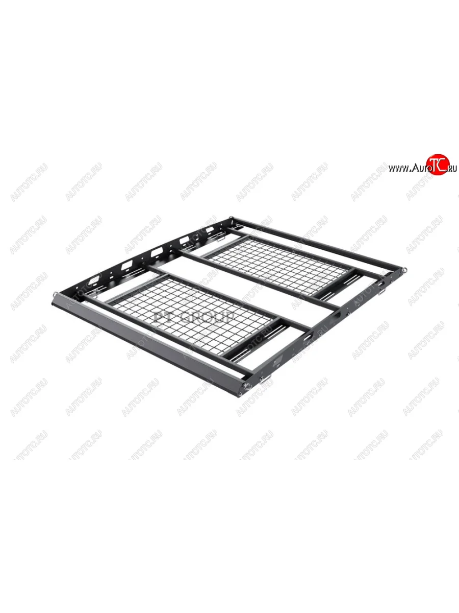 Универсальный багажник-корзина двухсекционный (1630х1300 мм, на поперечины) Petroil Tuning Haval H6 (2013-2020)  в Керчи Республика Крым