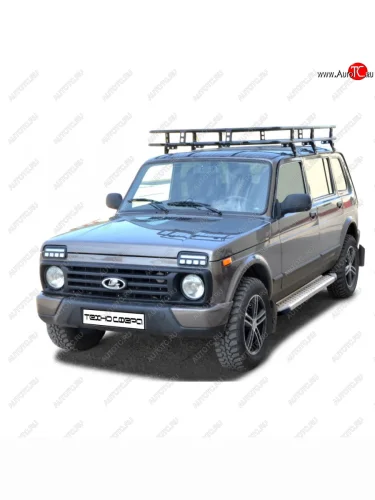 Пороги бумер алюминиевые с резинкой, Техно Сфера Лада ВАЗ нива 4х4  2131 (1993-2025) 5 дв. дорестайлинг, Урбан 3 дв. дорестайлинг, Урбан 5 дв. дорестайлинг, 5 дв. 1-ый рестайлинг, Урбан 5 дв. рестайлинг, (Legend) 5 дв. 2-ой рестайлинг