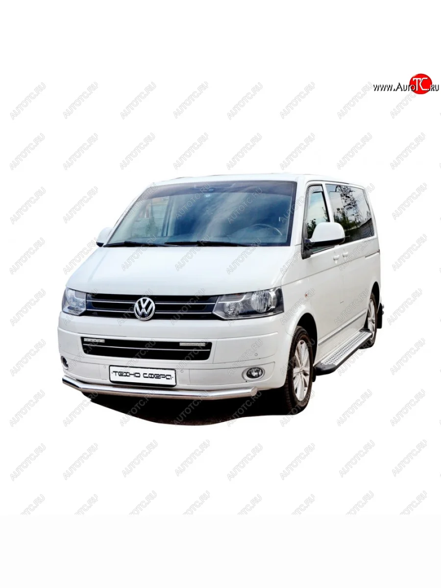 ПОРОГИ «БУМЕР» АЛЮМИНИЕВЫЕ С РЕЗИНКОЙ Volkswagen TRANSPORTER T5   Копируемое: Пороги бумер алюминиевые с резинкой, Техно Сфера Volkswagen Transporter T5 рестайлинг (2009-2015) (Черный глянец)  в Керчи Республика Крым