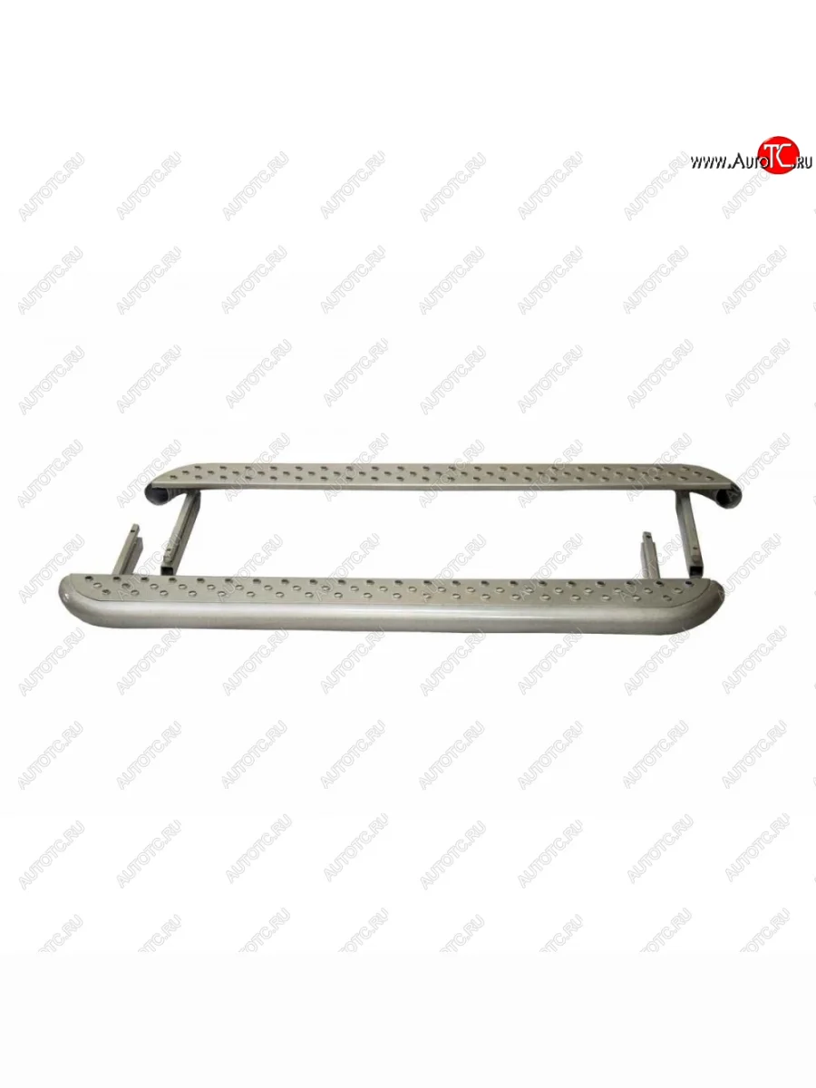 Пороги трофи с металлическим листом с полимерным покрытием, Техно Сфера Лада ВАЗ нива 4х4 2121 (Legend) 3 дв. 2-ой рестайлинг (2021-2025) (Черный глянец)  с доставкой в г. Керчь