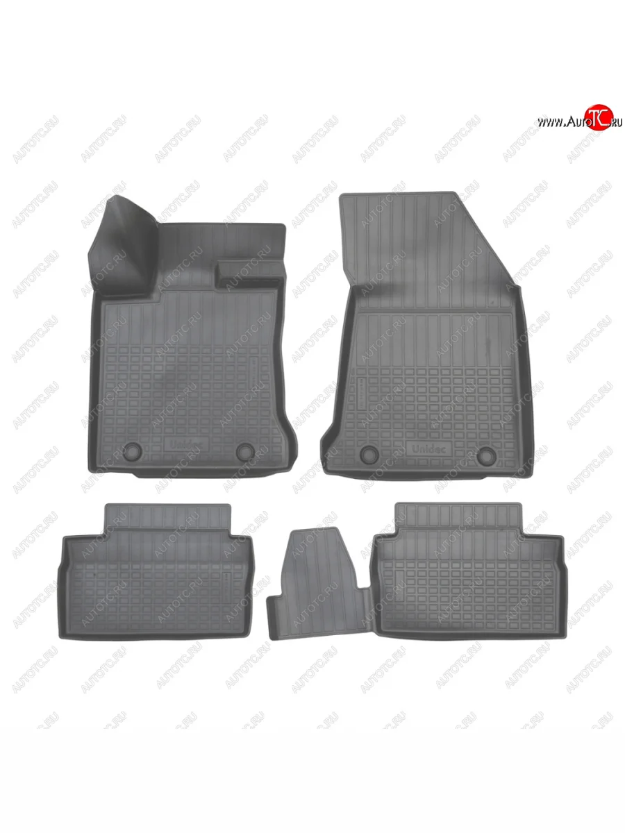 Коврики салонные Norplast Geely Emgrand X7 2-ой рестайлинг (2019-2021) (серый)  с доставкой в г. Пермь