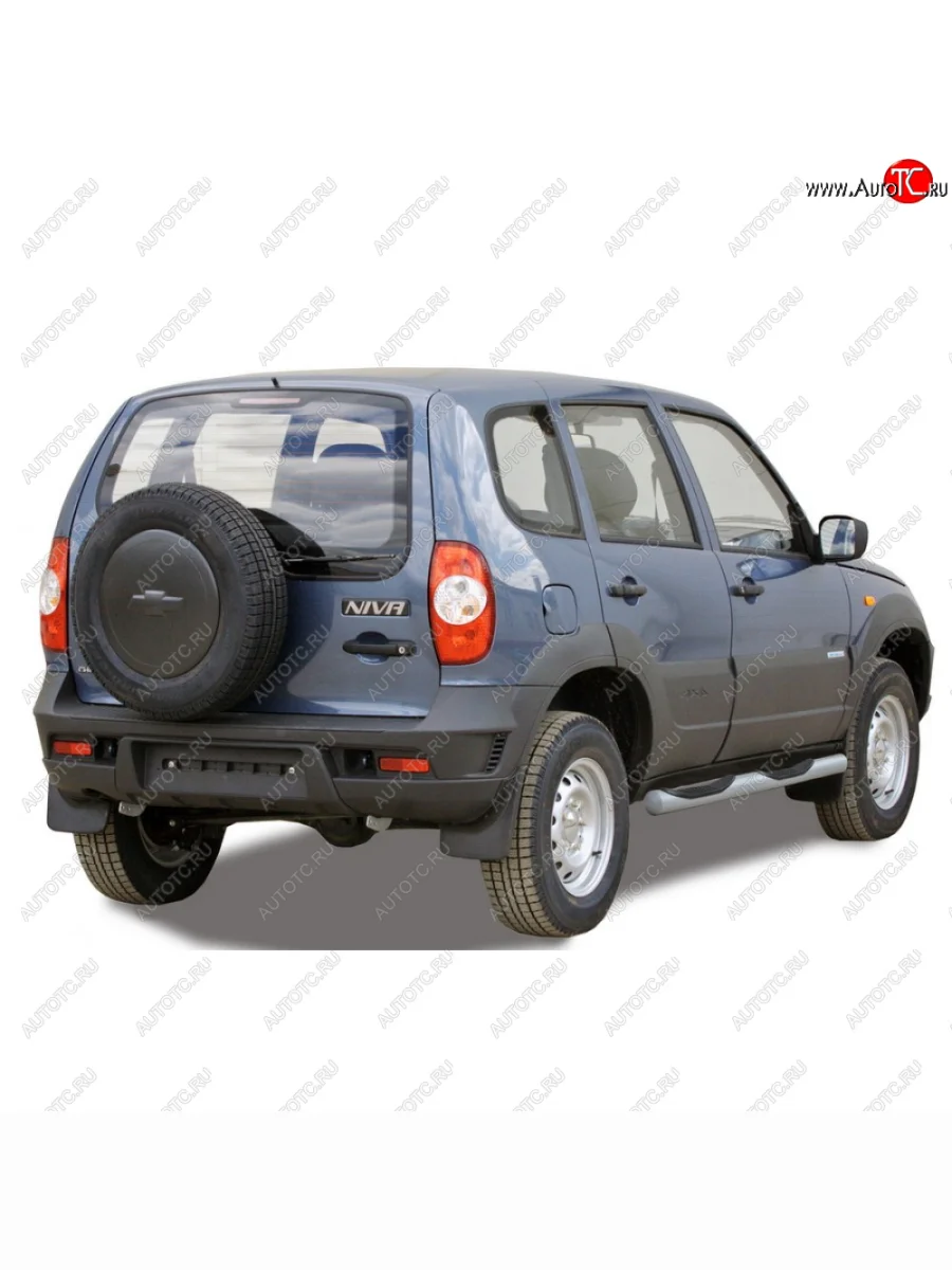 Пороги труба с проступью металлической заглушкой с полимерным покрытием, Техно Сфера Лада ВАЗ 2123 (Нива Шевроле) 1 рестайлинг (2009-2020) (Черный глянец)  в Воронеже Воронежской области