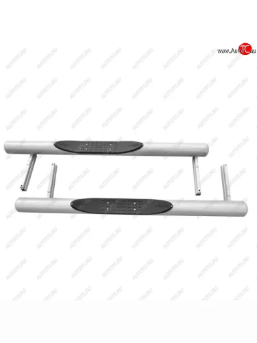 Пороги труба с проступью металлической заглушкой с полимерным покрытием, Техно Сфера Лада ВАЗ Нива 4х4 2121 3 дв. дорестайлинг (1977-2019) Пороги труба с проступью металлической заглушкой с полимерным покрытием, Техно Сфера Лада ВАЗ Нива 4х4 2121 3 дв. дорестайлинг (1977-2019)