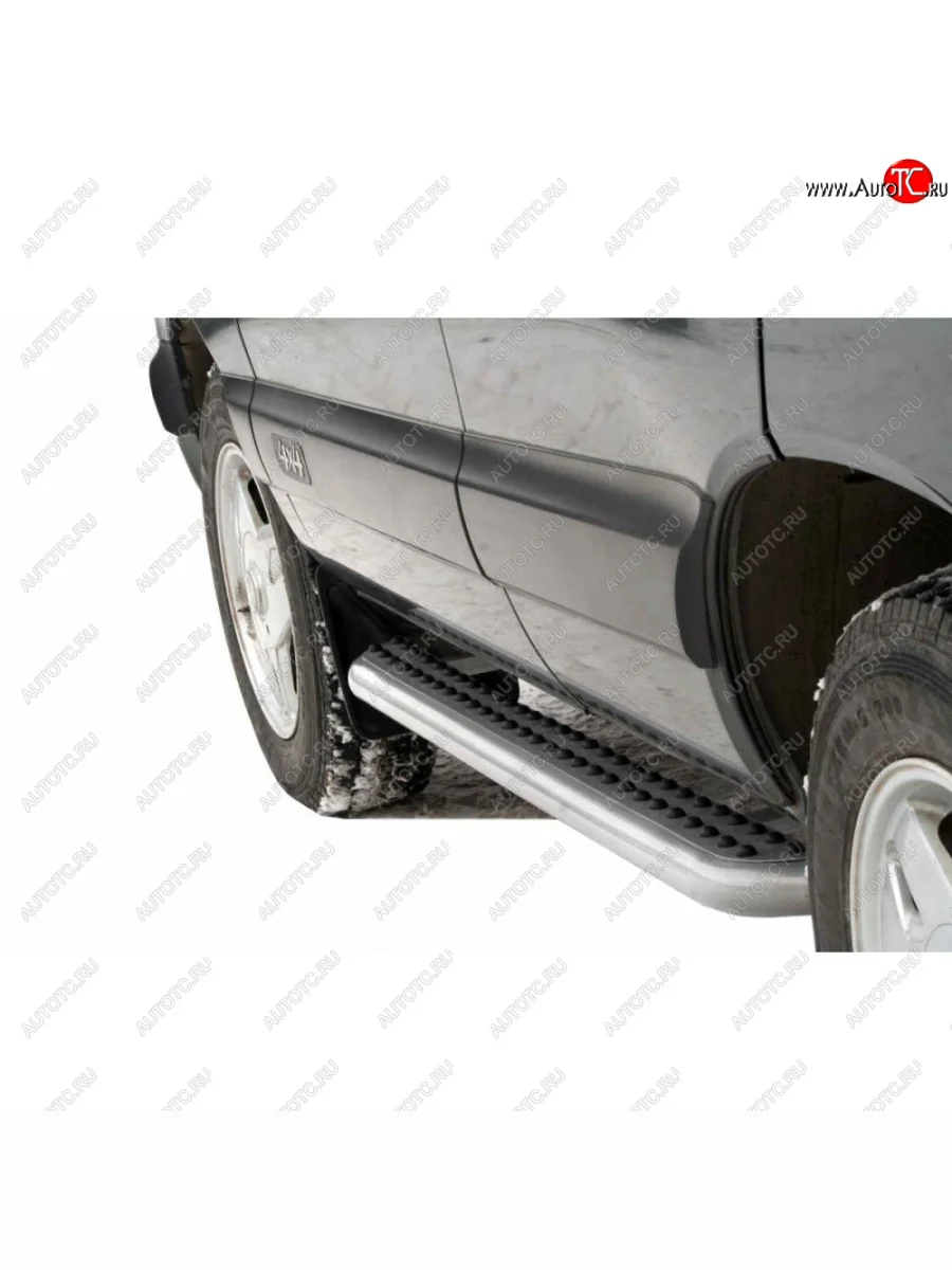 Пороги эксклюзив, Техно Сфера Лада ВАЗ 2123 (Нива Шевроле) дорестайлинг (2002-2008) (Черный глянец)  в Самаре Самарской области