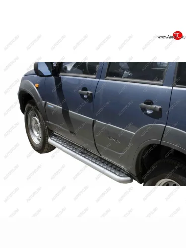  Пороги с алюминиевым листом с полимерным покрытием, Техно Сфера Лада ВАЗ 2123 (Нива Шевроле) - Нива Трэвел