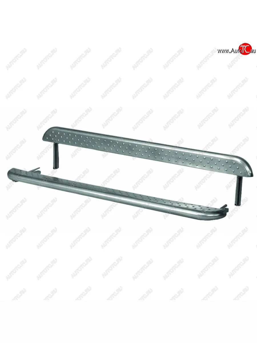 Пороги с металлическим листом с полимерным покрытием, Техно Сфера Лада ВАЗ нива 4х4 2131 (Legend) 5 дв. 2-ой рестайлинг (2021-2025) (Черный глянец)  в Керчи Республика Крым