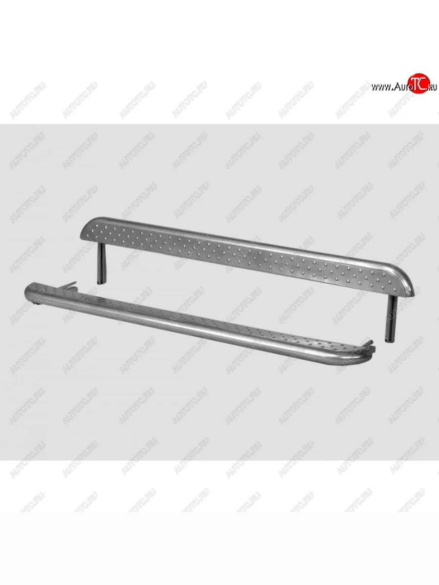 Пороги с металлическим листом с полимерным покрытием, Техно Сфера Лада ВАЗ Нива 4х4 2121 3 дв. дорестайлинг (1977-2019) (Черный глянец)