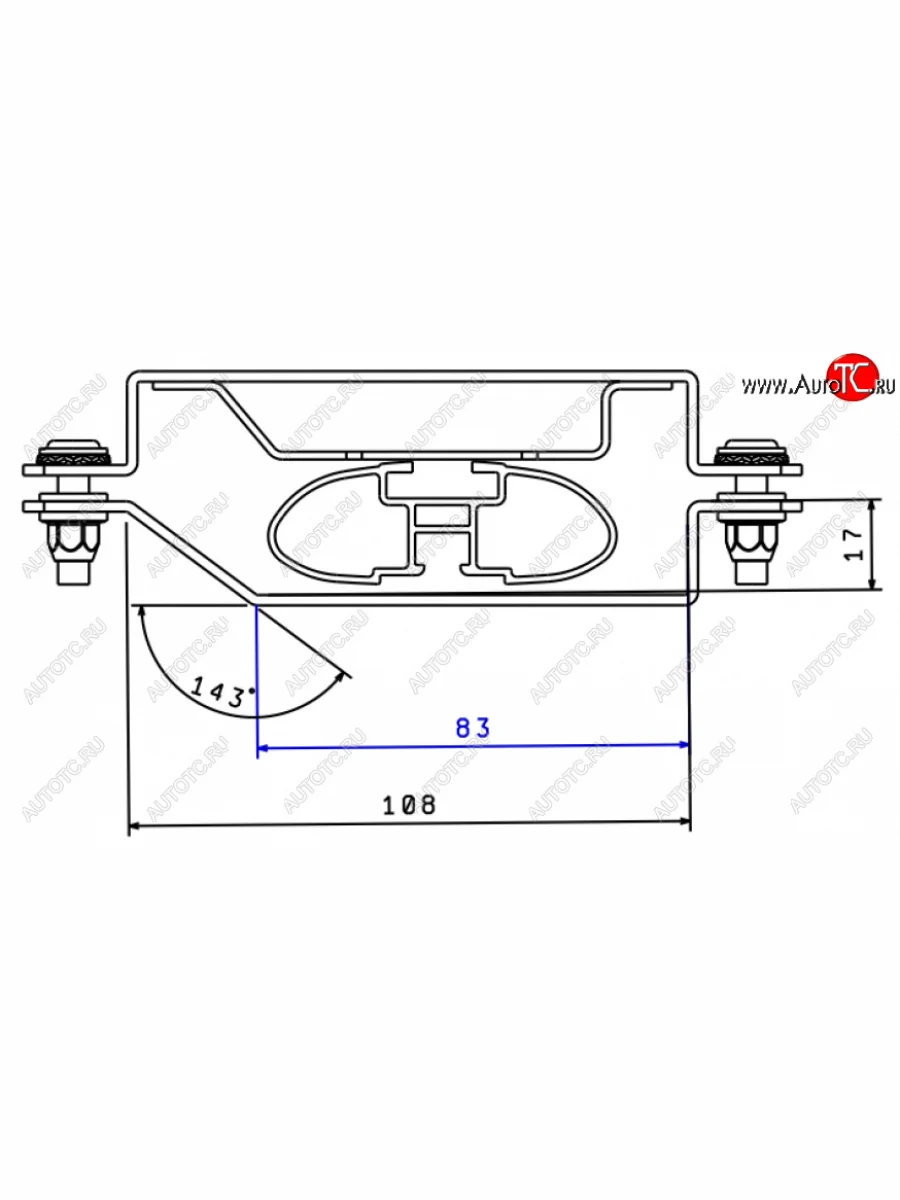 Багажник универсальный (с откидными бортами) АПС Ravon R2 (2016-2025) (серый)  в Керчи Республика Крым