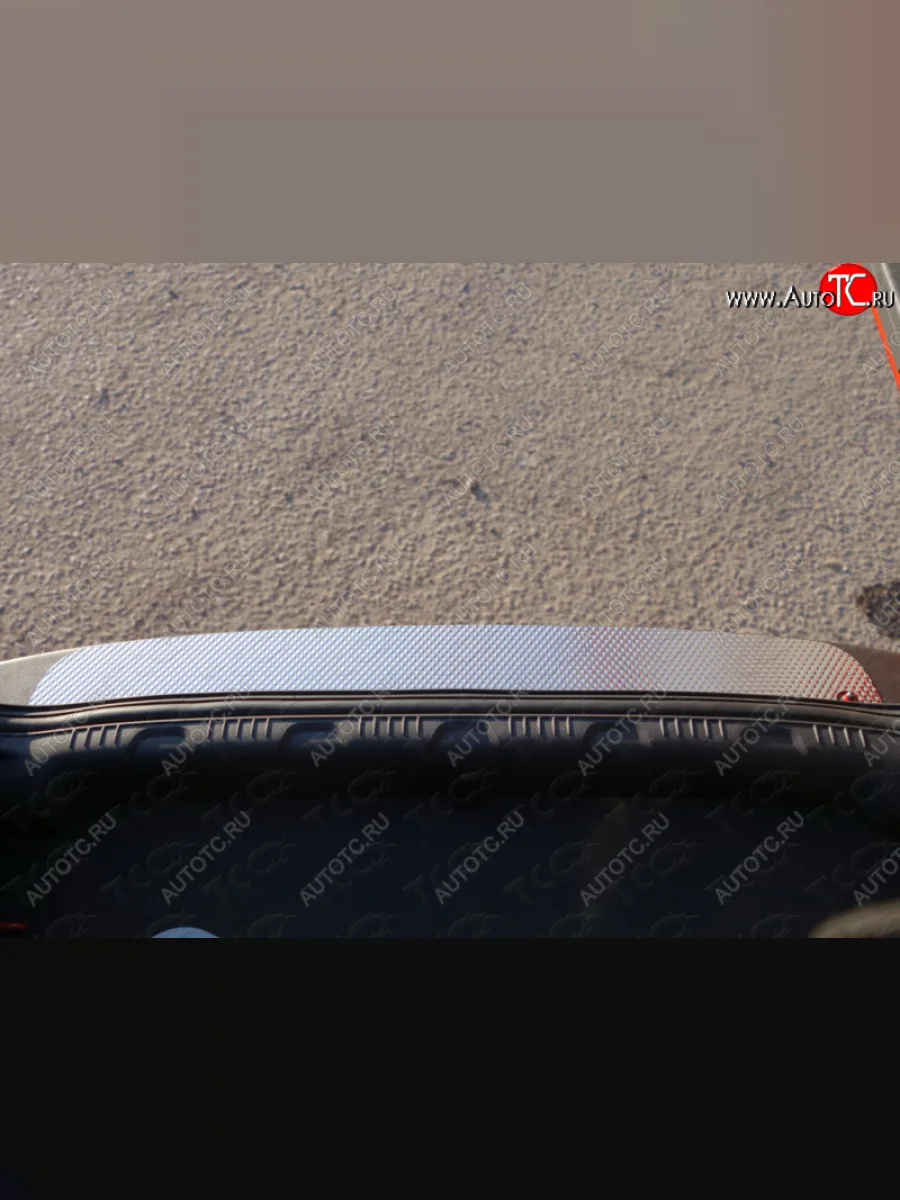 Накладка на задний бампер ТСС Тюнинг Ford EcoSport дорестайлинг (2013-2019) (Лист декоративный)  в Керчи Республика Крым