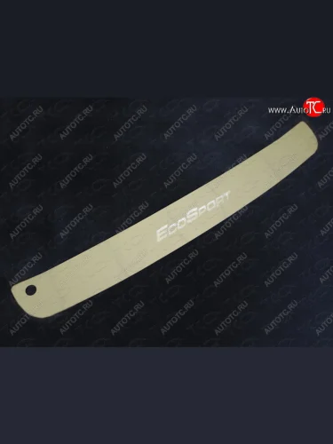 Накладка на задний бампер ТСС Тюнинг (лист шлифованный надпись EcoSport) Ford EcoSport дорестайлинг (2013-2019)