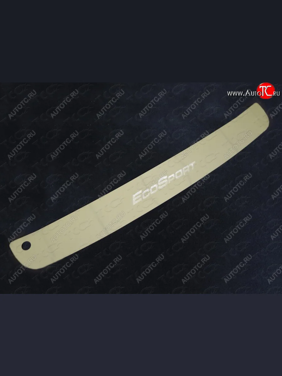 Накладка на задний бампер ТСС Тюнинг Ford EcoSport дорестайлинг (2013-2019) (лист шлифованный надпись EcoSport)  в Керчи Республика Крым