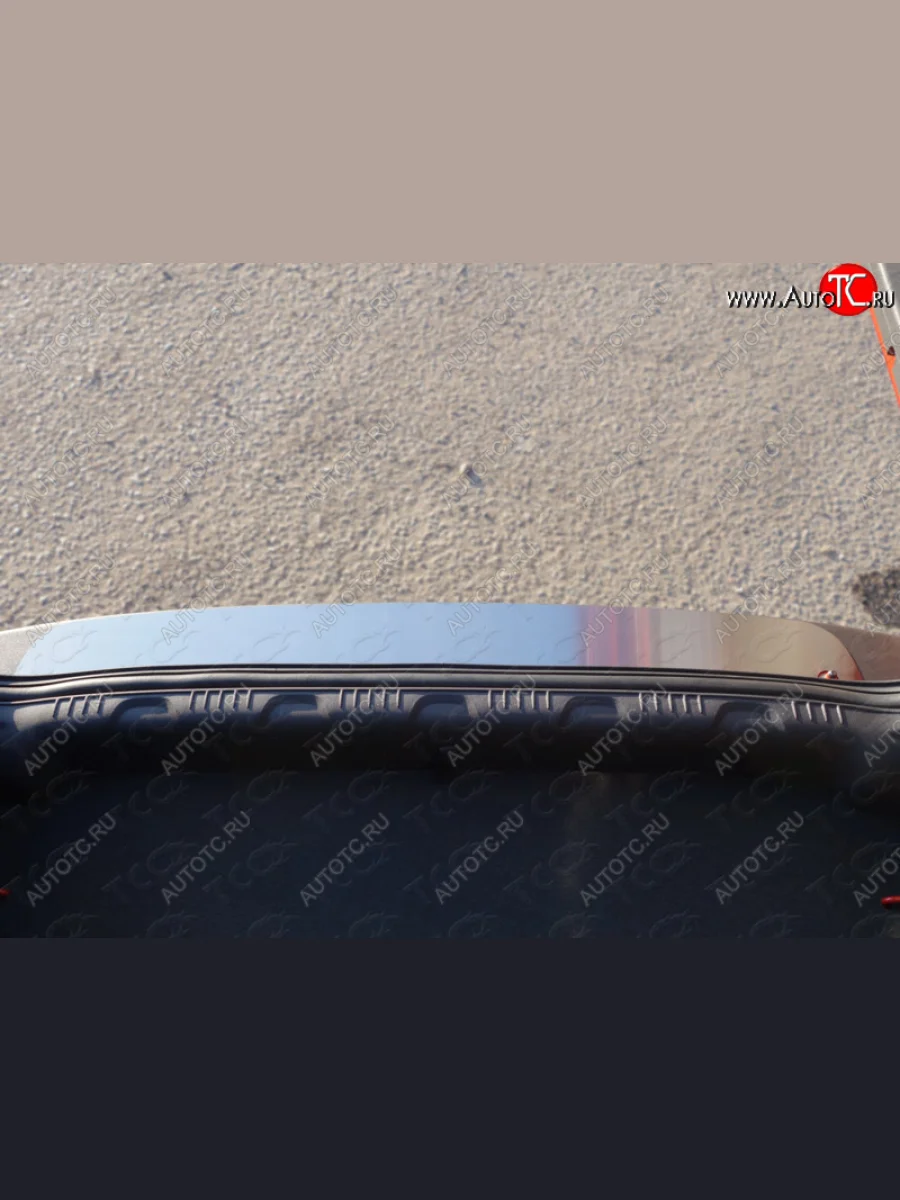 Накладка на задний бампер ТСС Тюнинг Ford EcoSport дорестайлинг (2013-2019) (лист шлифованный)  в Керчи Республика Крым