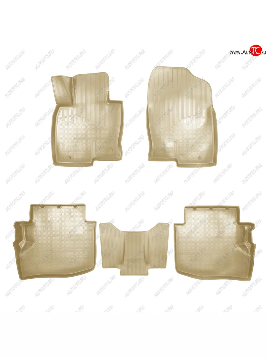 Коврики салонные Norplast Mazda CX-9 TC дорестайлинг (2015-2025) (бежевый)  с доставкой в г. Керчь