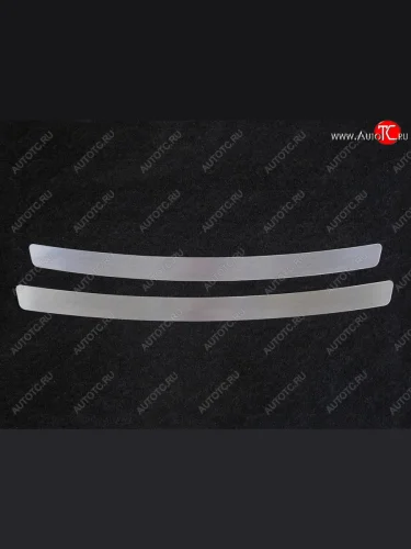 Накладка на задний бампер ТСС Тюнинг (Лист шлифованный) Hyundai Solaris RBr седан рестайлинг (2014-2017)