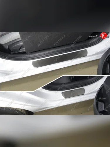 Накладки на пороги ТСС Тюнинг (Лист шлифованный) Hyundai I30 3 PD универсал (2017-2020)