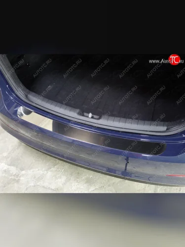 Накладка на задний бампер ТСС Тюнинг (Лист зеркальный) Hyundai Elantra AD дорестайлинг (2016-2019)