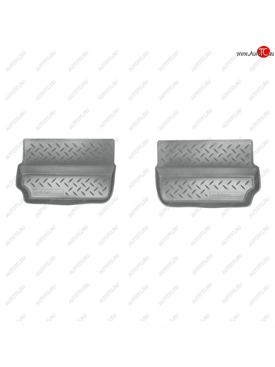 Коврики салонные Norplast Opel Zafira В дорестайлинг (2005-2008) (серый 3 ряд)  в Самаре Самарской области