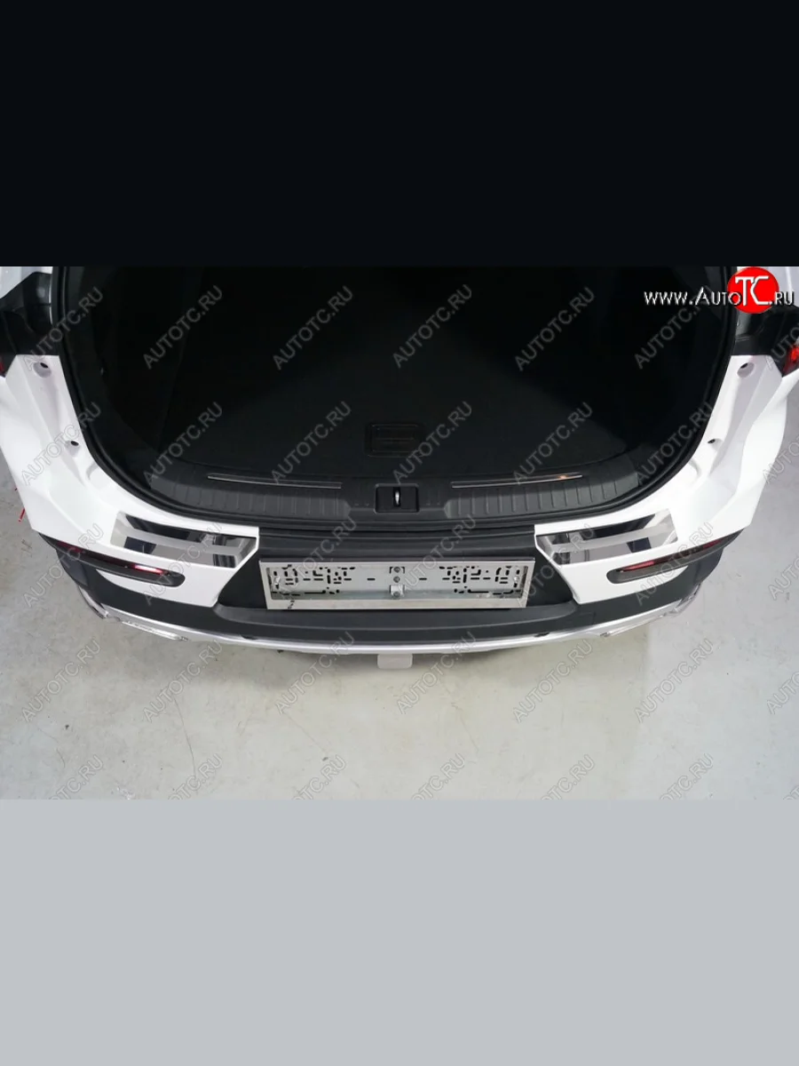 Накладки на задний бампер ТСС Тюнинг EXEED TXL  дорестайлинг (2020-2021) (Лист зеркальный с полосой)  в Воронеже Воронежской области