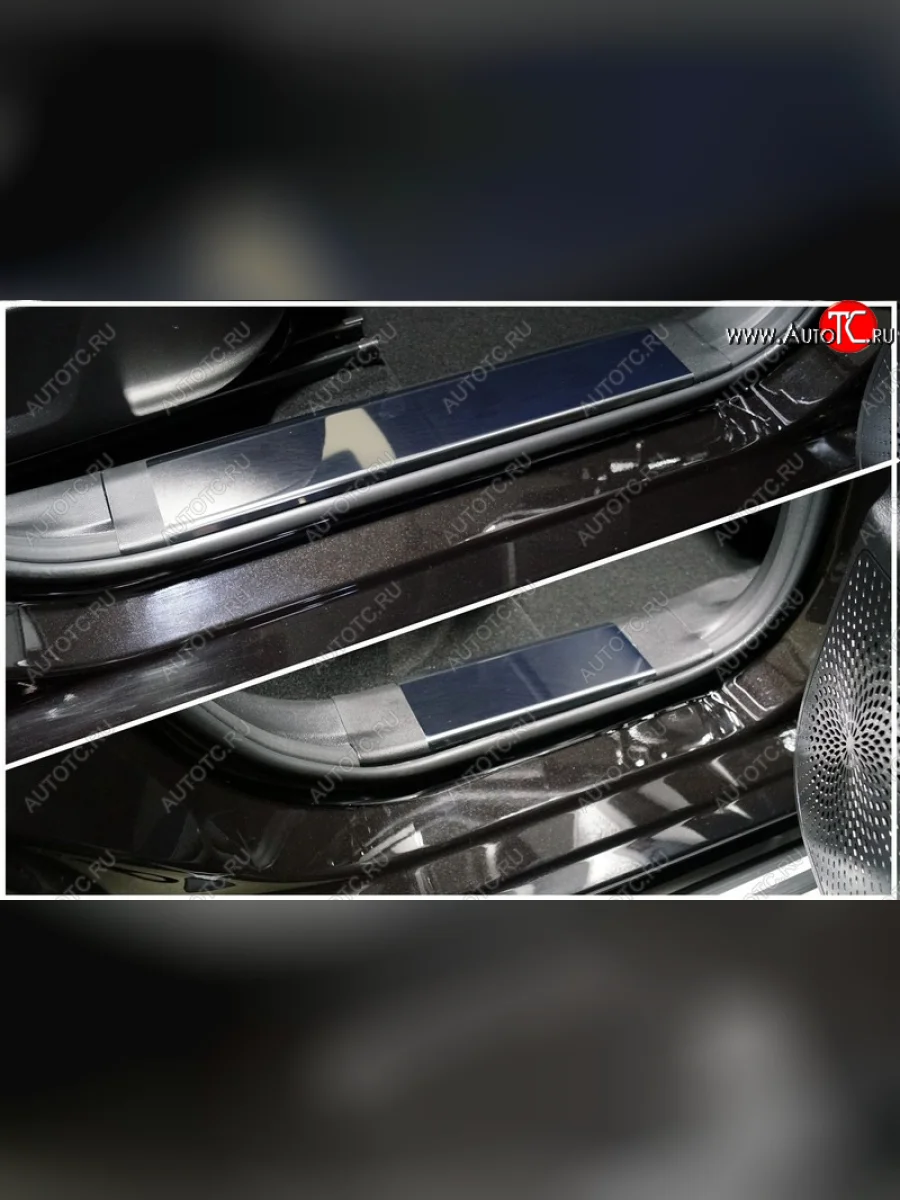 Накладки на пластиковые порожки салона ТСС Тюнинг Haval Jolion рестайлинг (2024-2025) (Лист зеркальный)  в Самаре Самарской области