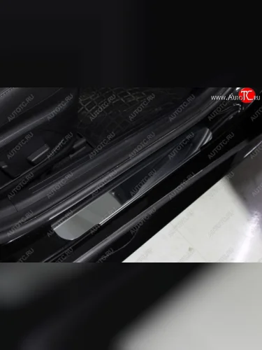 Накладки на порогжки салона ТСС Тюнинг (Лист зеркальный) Hyundai Sonata DN8 (2019-2022)