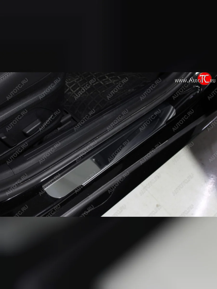 Накладки на порогжки салона ТСС Тюнинг Hyundai Sonata DN8 (2019-2022) (Лист зеркальный)  в Керчи Республика Крым