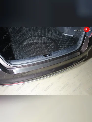 Накладка на задний бампер ТСС Тюнинг (Лист шлифованный) KIA Optima 4 JF дорестайлинг седан (2016-2018)