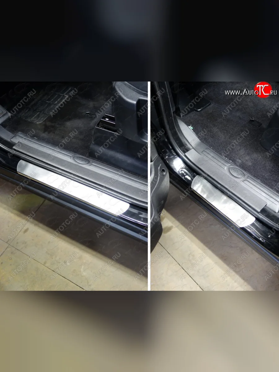 Накладки на порожки салона ТСС Тюнинг Land Rover Discovery 4 L319 (2009-2016) (Лист шлифованный)  в Перми Пермском крае