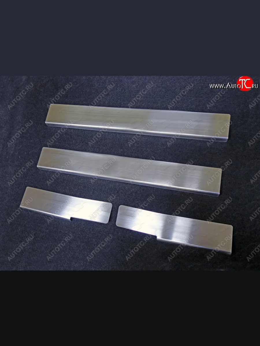 Накладки на порожки салона ТСС Тюнинг Mazda 3/Axela BM дорестайлинг, хэтчбэк (2013-2016) (лист шлифованный)  в Керчи Республика Крым