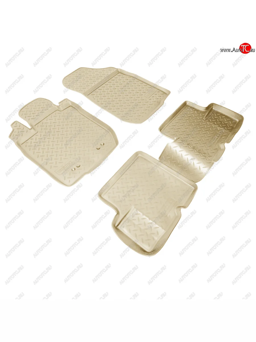 Коврики салонные Norplast Renault Logan 1 дорестайлинг (2004-2010) (бежевый)  с доставкой в г. Керчь