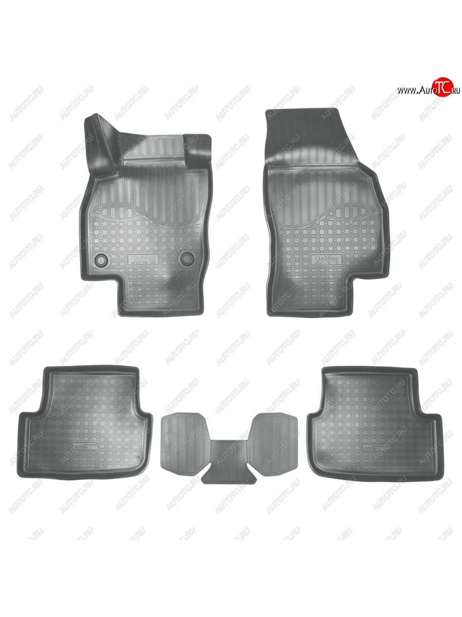 Коврики салонные Norplast  3D Seat Arona (2017-2025) (серый)  в Перми Пермском крае