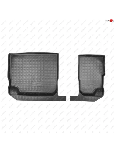 Коврики салонные (3 ряд) Norplast (черный) Skoda Kodiaq 1 NS7 дорестайлинг (2017-2021)