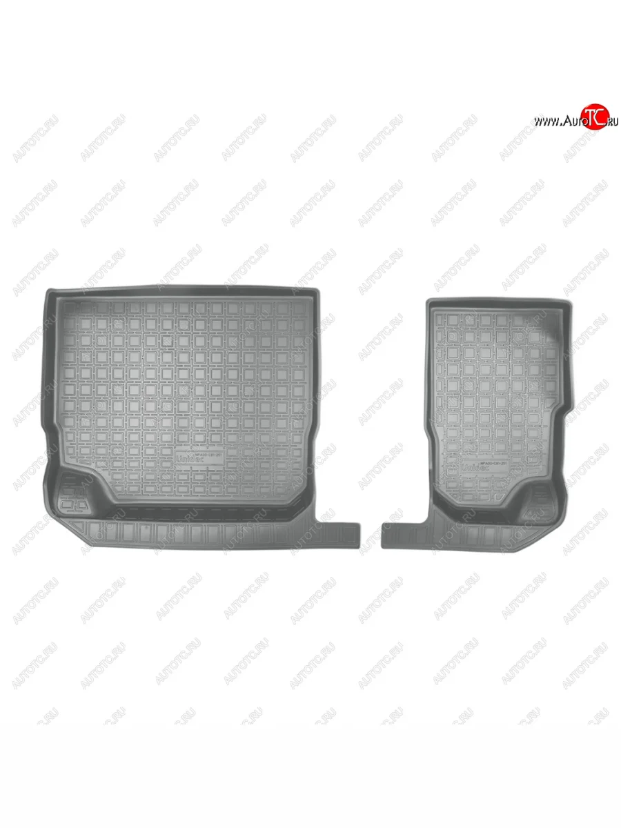 Коврики салонные (3 ряд) Norplast Skoda Kodiaq 1 NS7 дорестайлинг (2017-2021) (серый)  в Самаре Самарской области