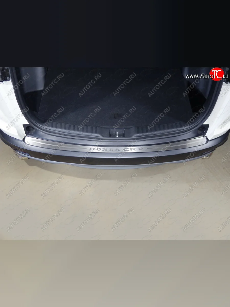 Накладка на задний бампер, ТСС Тюнинг Honda CR-V RW,RT дорестайлинг (2016-2020) (лист шлифованный надпись Honda CR-V)  в Самаре Самарской области
