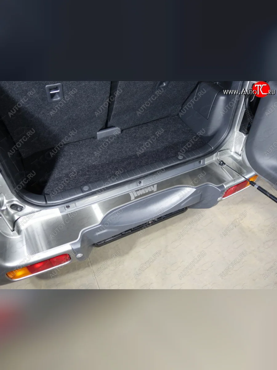 Накладка на задний бампер, ТСС Тюнинг Suzuki Jimny JB23/JB43 2-ой рестайлинг (2012-2018) (лист шлифованный надпись Jimny)  с доставкой в г. Керчь