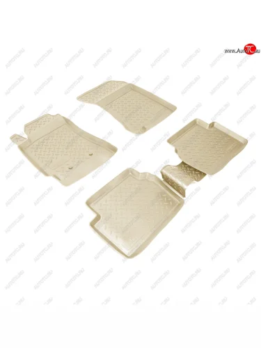 Коврики салонные Norplast (бежевый) Subaru Forester SG дорестайлинг (2002-2005)