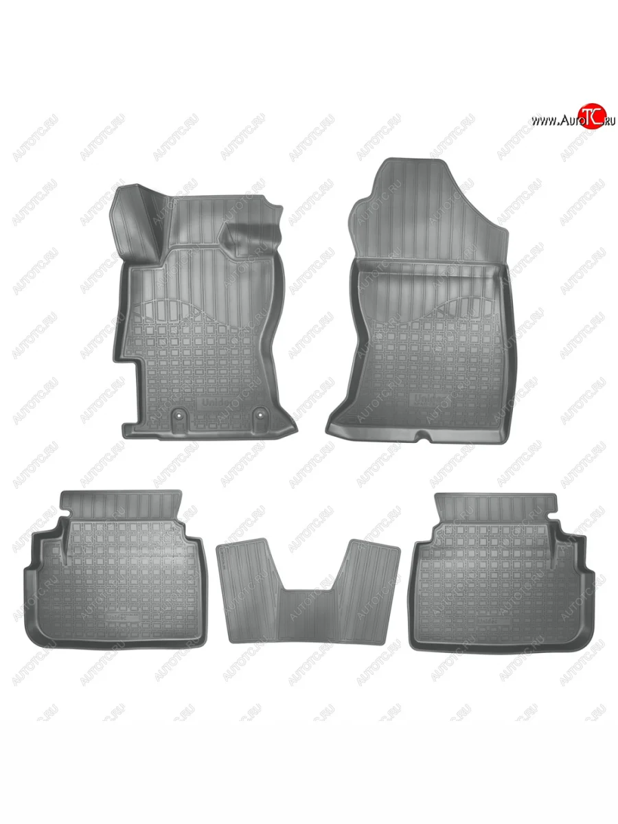 Коврики салонные 3D Norplast  Subaru XV (2016-2017) GP/G33 (серый)  в Самаре Самарской области