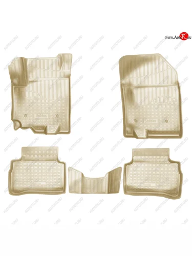 Коврики салонные 3D Norplast (бежевый) Suzuki Vitara LY дорестайлинг (2015-2019)