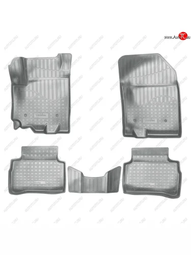Коврики салонные 3D Norplast (серый) Suzuki Vitara LY дорестайлинг (2015-2019)
