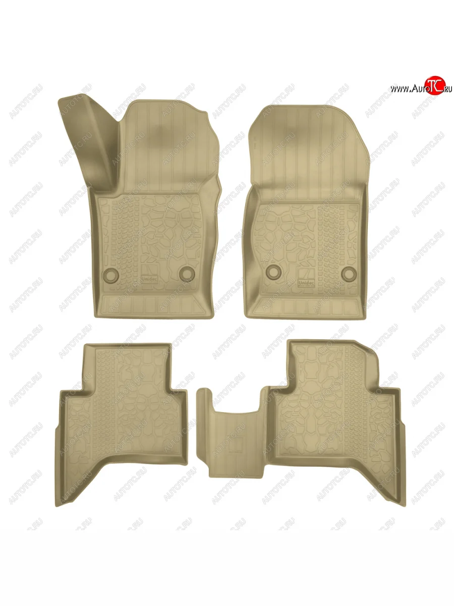 Коврики салонные Norplast Tank 300 (2020-2025) (бежевый)  с доставкой в г. Керчь