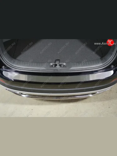 Накладка на задний бампер , ТСС Тюнинг (Лист шлифованный) Changan CS55 Plus (2021-2025)