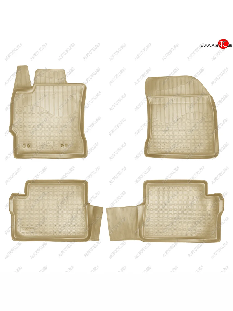 Коврики салонные Norplast Toyota Auris E180 хэтчбэк 5 дв. дорестайлинг (2012-2016) (бежевый)  в Перми Пермском крае
