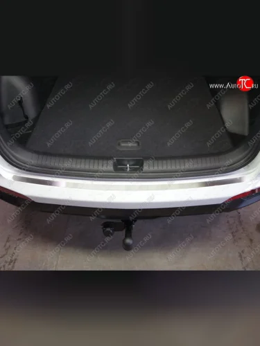 Накладка на задний бампер, ТСС Тюнинг (Лист шлифованный) Hyundai Creta GS дорестайлинг (2015-2019)