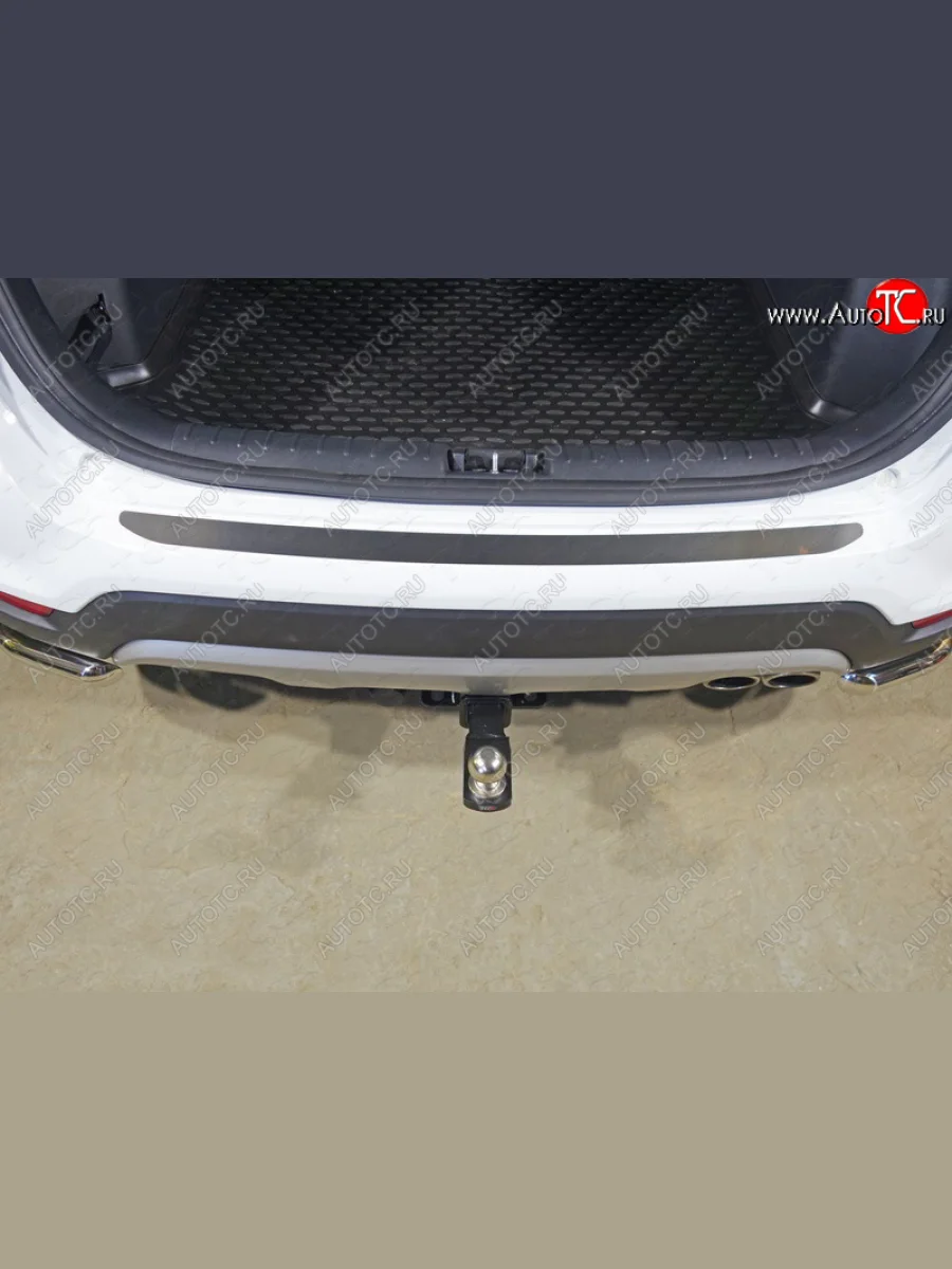 Накладка на задний бампер, ТСС Тюнинг KIA Rio X-line (2017-2021) (Лист шлифованный)  в Перми Пермском крае