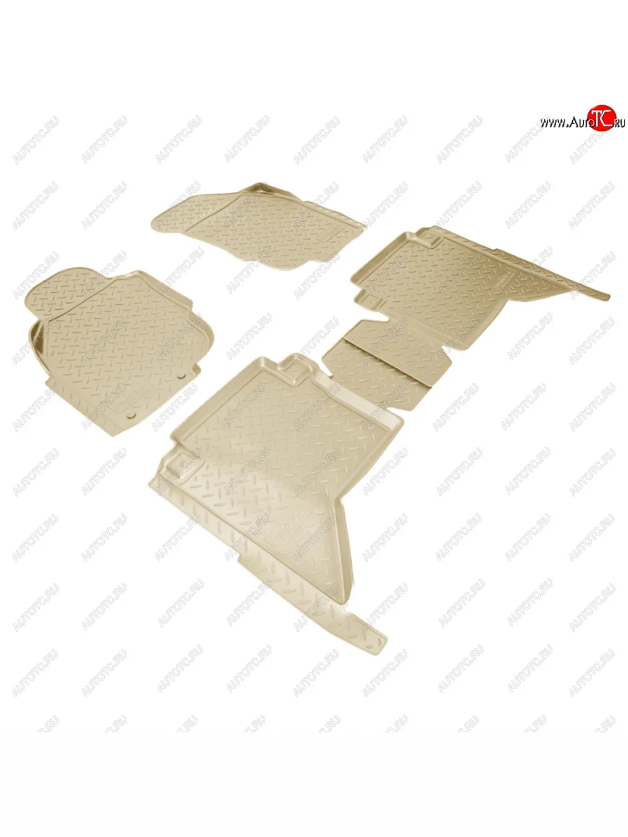 Коврики салонные (N2) Norplast Toyota Hilux AN20,AN30  2-ой рестайлинг (2011-2016) (бежевый)  в Керчи Республика Крым