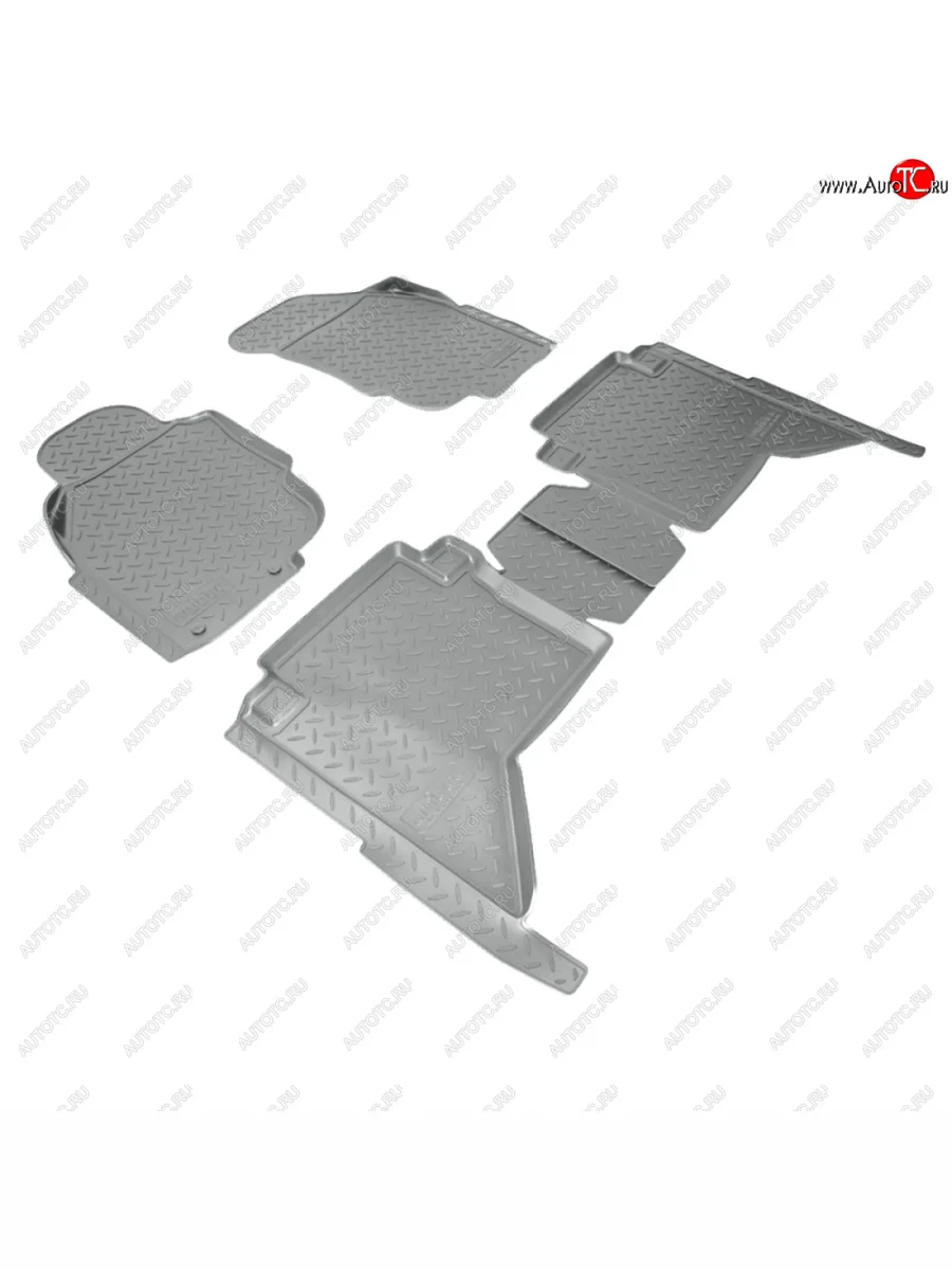 Коврики салонные (N2) Norplast Toyota Hilux AN20,AN30  2-ой рестайлинг (2011-2016) (серый)  в Керчи Республика Крым