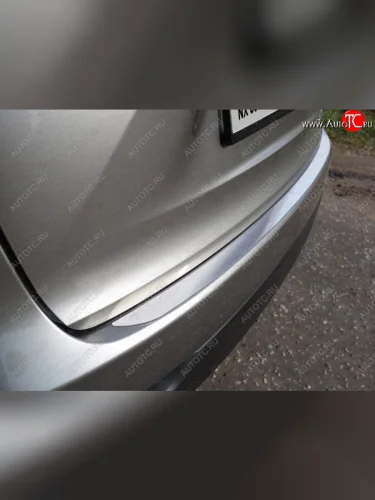 Накладка на задний бампер, ТСС Тюнинг (Лист шлифованный) Lexus NX200 Z10 дорестайлинг (2014-2017)
