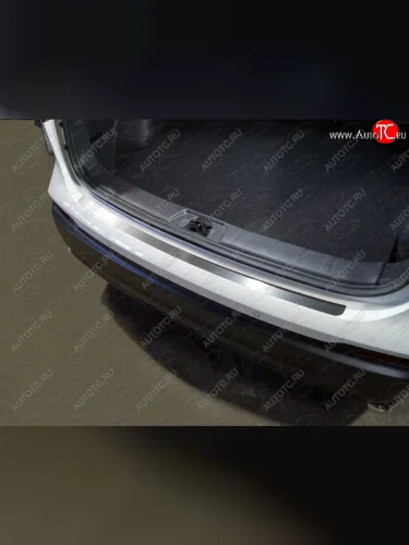 Накладка на задний бампер, ТСС Тюнинг (лист шлифованный) Nissan Qashqai 2 J11 рестайлинг (2017-2022)