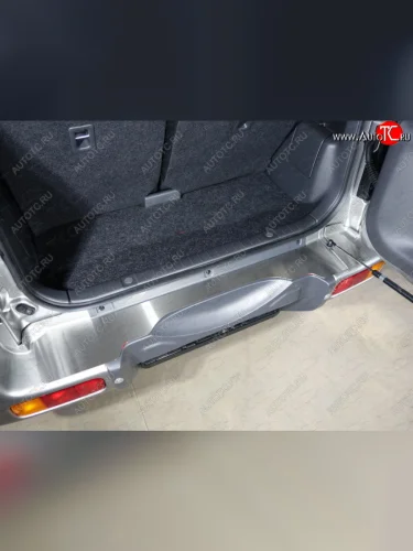 Накладка на задний бампер, ТСС Тюнинг (Лист шлифованный) Suzuki Jimny JB23/JB43 2-ой рестайлинг (2012-2018)
