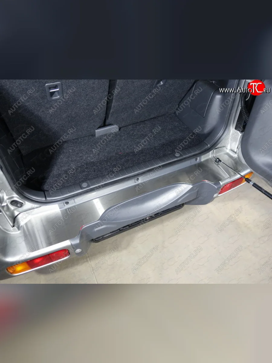 Накладка на задний бампер, ТСС Тюнинг Suzuki Jimny JB23/JB43 2-ой рестайлинг (2012-2018) (Лист шлифованный)  с доставкой в г. Керчь