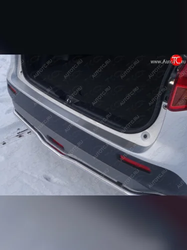 Накладка на задний бампер, ТСС Тюнинг (Лист шлифованный) Suzuki Vitara LY дорестайлинг (2015-2019)